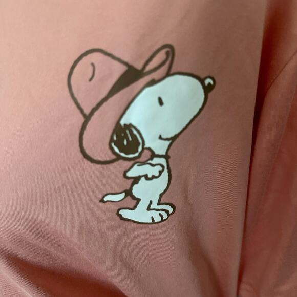 NWT Munki Woman Snoopy Pajama Set Size M Short Sleeve Shirt Wide Leg Pants - Picture 6 of 10